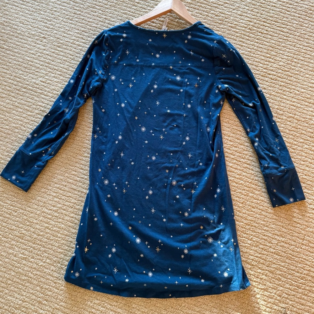 Soma Blue Starry Night Pajama Dress